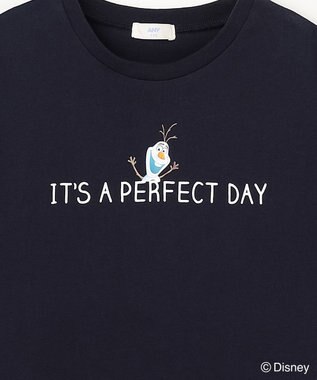 ANY KIDS 【ディズニー/FROZEN】【綿100%】ひんやり オーバーサイズTシャツ 「オラフ」（ネイビー）