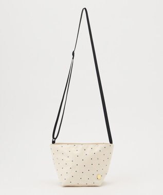 組曲 KIDS gingham K heart  ポシェット ベージュ系5