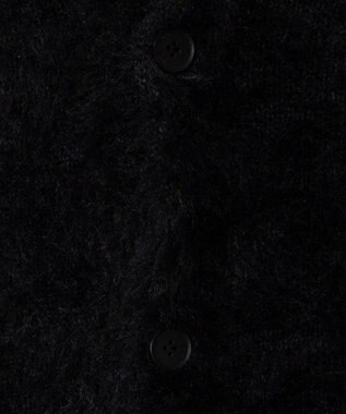 WEGO 【ユニセックス着用ITEM】フェザーカーディガン ブラック