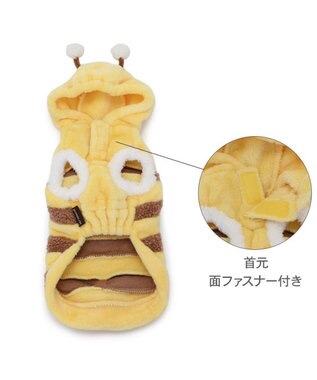 PET PARADISE ペットパラダイス もこもこ なりきり パーカー 《蜂》 中型犬 蜂
