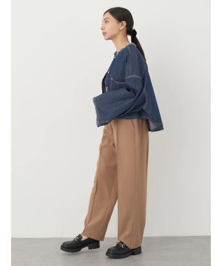 earth music&ecology ２ｗａｙピンタックテーパードパンツ Beige