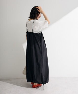 Green Parks 撥水加工キャミワンピース Black