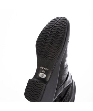 MODE ET JACOMO <D'ICI>ドレープデザインウェッジソールショートブーツ ブラックエナメル