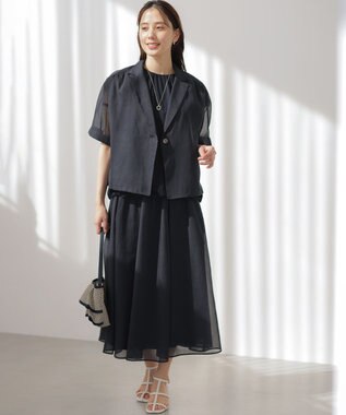 組曲 S 【先行予約】カラーボイル スカート ネイビー系
