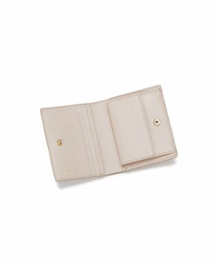 TOPKAPI 【TOPKAPI】イタリアンレザー リザード型押し 二つ折り 財布 LUCIA ルチア ペールベージュ