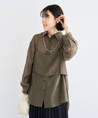 Green Parks ＳＥＴ２点シアーシャツ＋ビスチェ