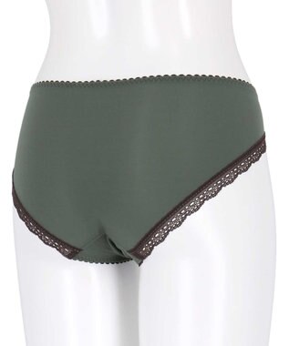 AMPHI ショーツ 【BRAGENIC ブラジェニック ぴたっとフィットタイプ】 BMI257とペア アウターにひびきにくい(裾) PMI157 アンフィ／ワコール グリーン