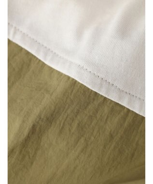 Green Parks 布帛ドッキングドロストワンピース Light Khaki