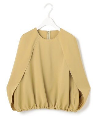 【接触冷感・UVケア・吸水速乾・防シワ・洗える】 ドレープツイル ブラウス