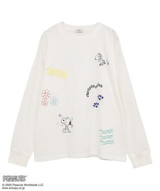 earth music&ecology 【綿100％】ＰＥＡＮＵＴＳ／ｅａｒｔｈ　マルチカラーアートロンＴ A