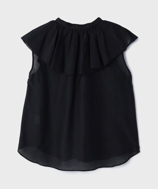 GRACE CONTINENTAL コットンシルクカフタントップ ブラック