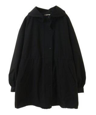 earth music&ecology ドロストミドル丈パーカー ブラック