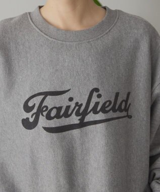AMERICAN HOLIC Fairfield フロッキースウェットプルオーバー Light Gray Mixture