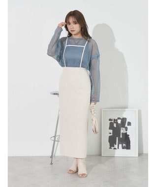 earth music&ecology マルチＷＡＹサス付タイトスカート