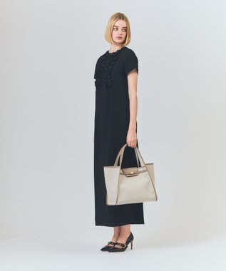 GRACE CONTINENTAL フラップトートバッグ ベージュ