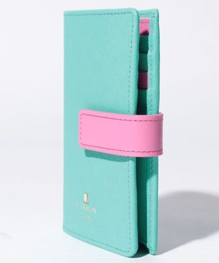 LANVIN en Bleu リュクサンブールカラー カードケース エメラルドグリーン