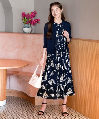 ANY SIS 【アイスタッチ】ハーフスリーブ カーディガン ネイビー