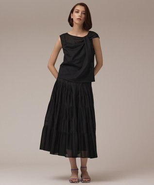 プリーツティアードスカート