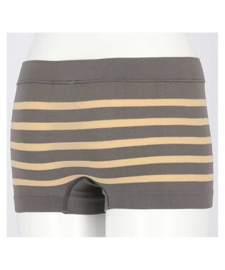 une nana cool S～LLまでワンサイズ設計 びよ～んと伸びるショーツ B4N ボーダー GY