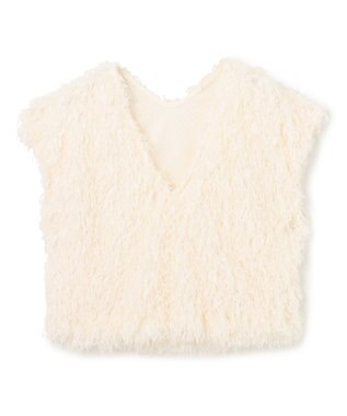 GRACE CONTINENTAL フェザーカットトップ ホワイト