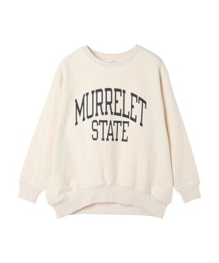 AMERICAN HOLIC ネップ裏毛ロゴスウェット Oatmeal