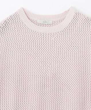 ANY フレンチスリーブメッシュニット ラベンダー