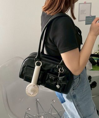 WEGO 【冷却/携帯扇風機/熱中症対策】カラビナ付ハンディファン オフホワイト