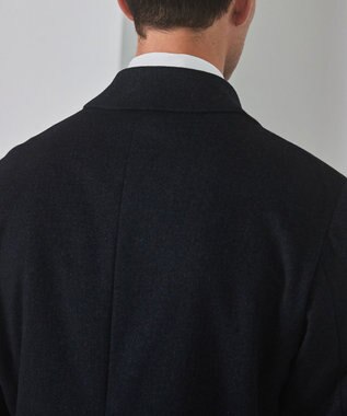 GOTAIRIKU ライトウェイトアンゴラ ステンカラーコート ダルブルー系