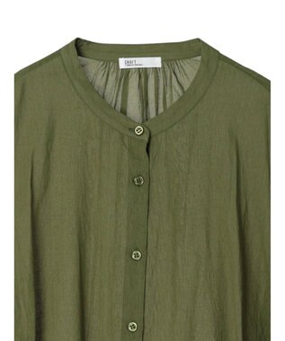 CRAFT STANDARD BOUTIQUE ウ゛ィンテージボイルソデシャーリングチュニック Khaki