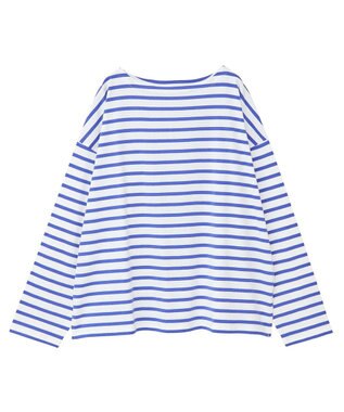 Green Parks ボーダーゆるチュニック Purple