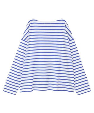 Green Parks ボーダーゆるチュニック Purple