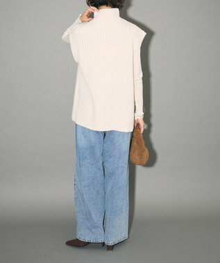 Green Parks フロントジップベスト Off White