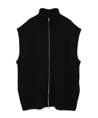 Green Parks フロントジップベスト Black
