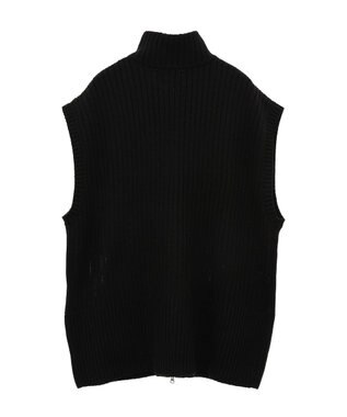 Green Parks フロントジップベスト Black