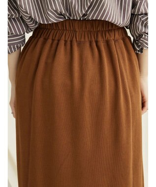 CRAFT STANDARD BOUTIQUE カットオフＡライン裏毛スカート Brown