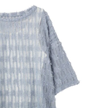 Green Parks ＳＥＴ２点カットフェザープルオーバー＋インナー Grayish Blue