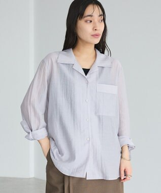 CRAFT STANDARD BOUTIQUE シアーオープンカラーシャツ