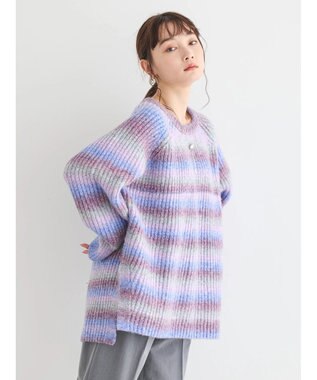 AMERICAN HOLIC グラデーションラグランニットプルオーバー Purple
