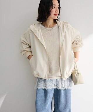 Green Parks 撥水加工フード付ブルゾン Gray