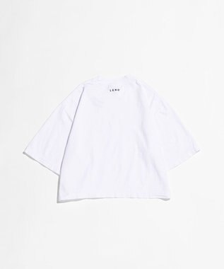 LENO EMBROIDERY  T-SHIRT / 刺繍Tシャツ WHITE×BLUE