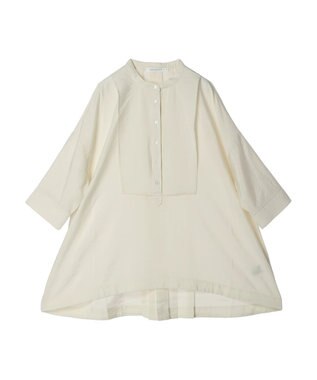 AMERICAN HOLIC 接触冷感バンドカラーチュニック Ivory