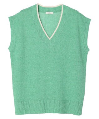 earth music&ecology ミニブークレＶネックベスト