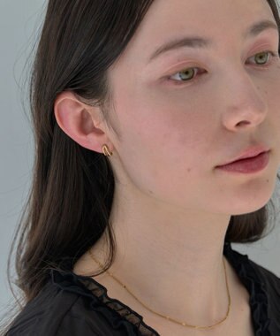 Phoebe 【金属アレルギー対応】【痛くないシリーズ】ダブルフープライトフィットイヤリング ゴールド ゴールド