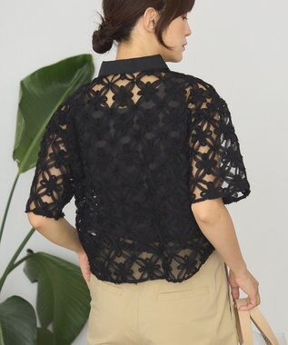 AMERICAN HOLIC アートレース半袖シャツ Black