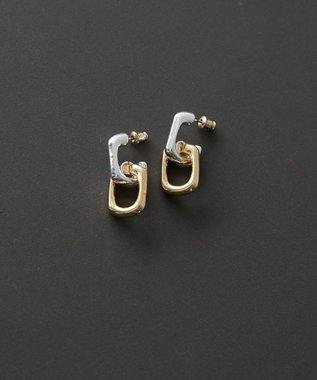 AMERICAN HOLIC コンビカラースクエアピアス