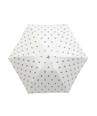 MOONBAT 【 遮光率100％/遮熱/UV/軽量】POLO RALPH LAUREN（ポロ ラルフローレン）晴雨兼用日傘   PORO BEAR ポロベア 裏カラー 折りたたみ傘 オフホワイト＆ベアＰｔ×ネイビー