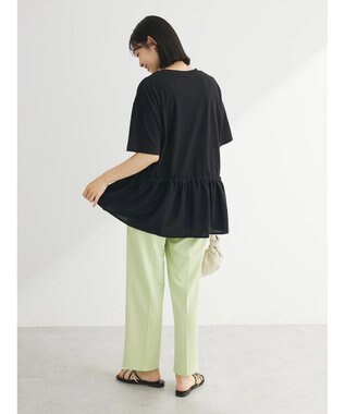 Green Parks ドロスト切替えドッキングカットプルオーバー Black