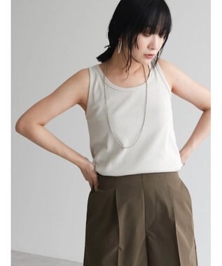 Green Parks カラーテレコタンク２ Beige