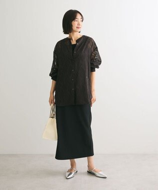 Green Parks らくスレ　Ｉラインスカート Black