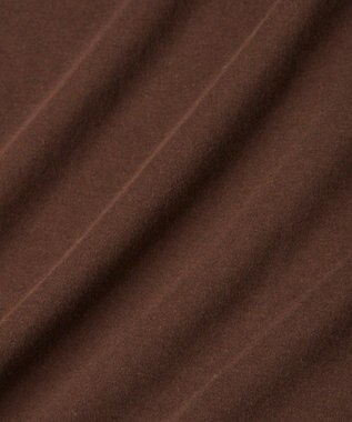 TOQUE 25SS新作〈大草直子さんアドバイザー〉スーピマコットンスムースフレンチノースリーブトップス ブラウン